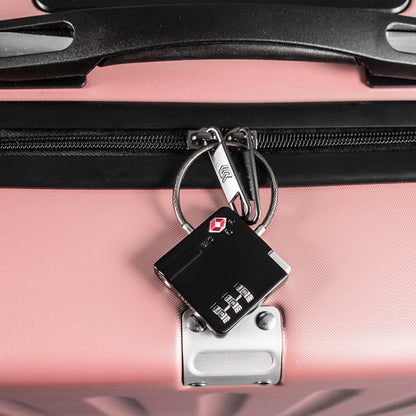 TSA Customs Combination Lock Anti-Theft Wire Padlock(Silver) by bashfashion