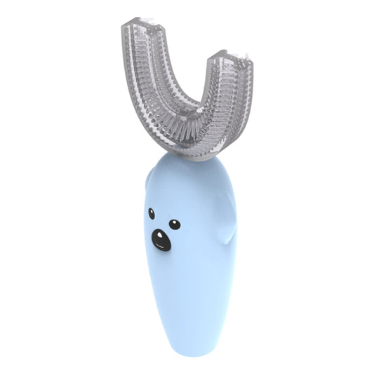 U-Shaped Children Ultrasonic Electric Toothbrush Disinfection And Drying Dmart Toothbrush(Blue) by bashfashion