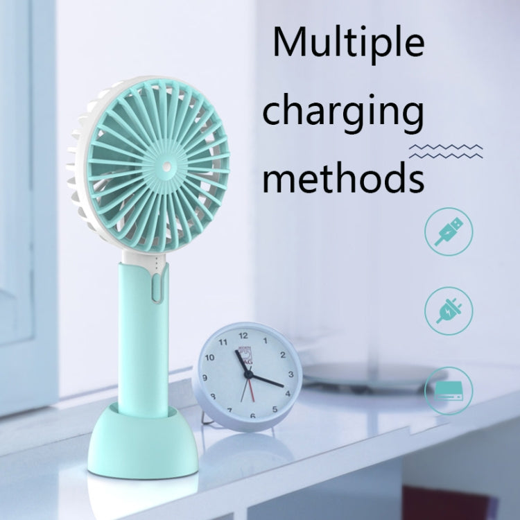 Desktop Portable Handheld Mini Silent Fan, Colour: X1 Pink by bashfashion