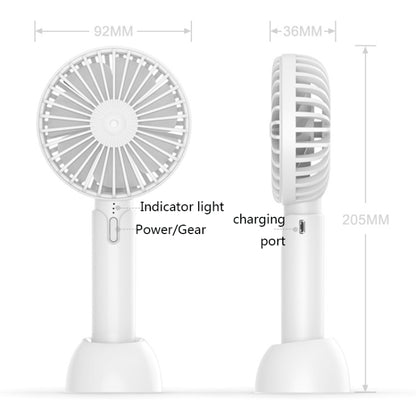 Desktop Portable Handheld Mini Silent Fan, Colour: X1 Blue by bashfashion