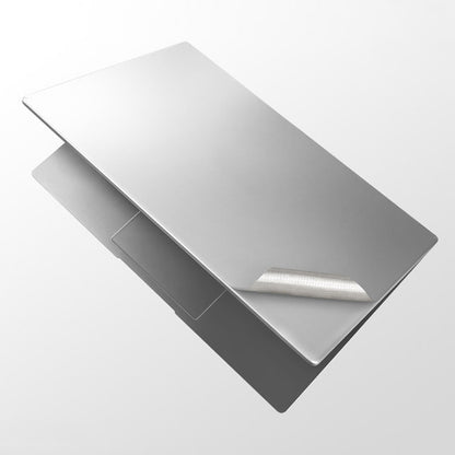 JRC 4 In 1 0.2mm Metal Texture Upper Cover Film + Bottom Cover Film + Full-Support Film + Touchpad Film Laptop Body Protective Film Sticker Set For Huawei Matebook D 14 inch (Silver) by JRC