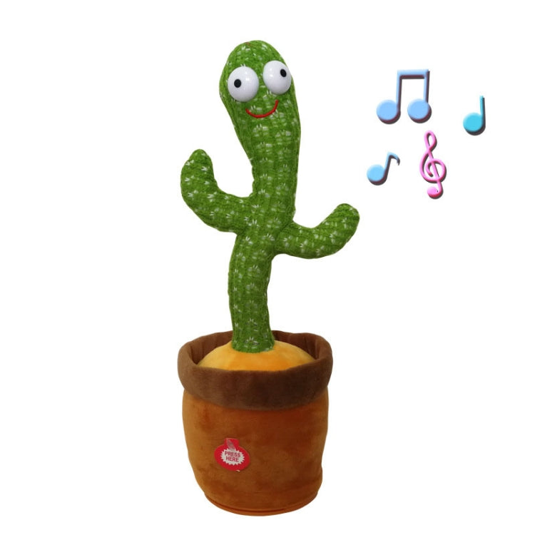 Electric Dancing Cactus Singing Holiday Gift Doll for Children with 120 English Songs by bashfashion