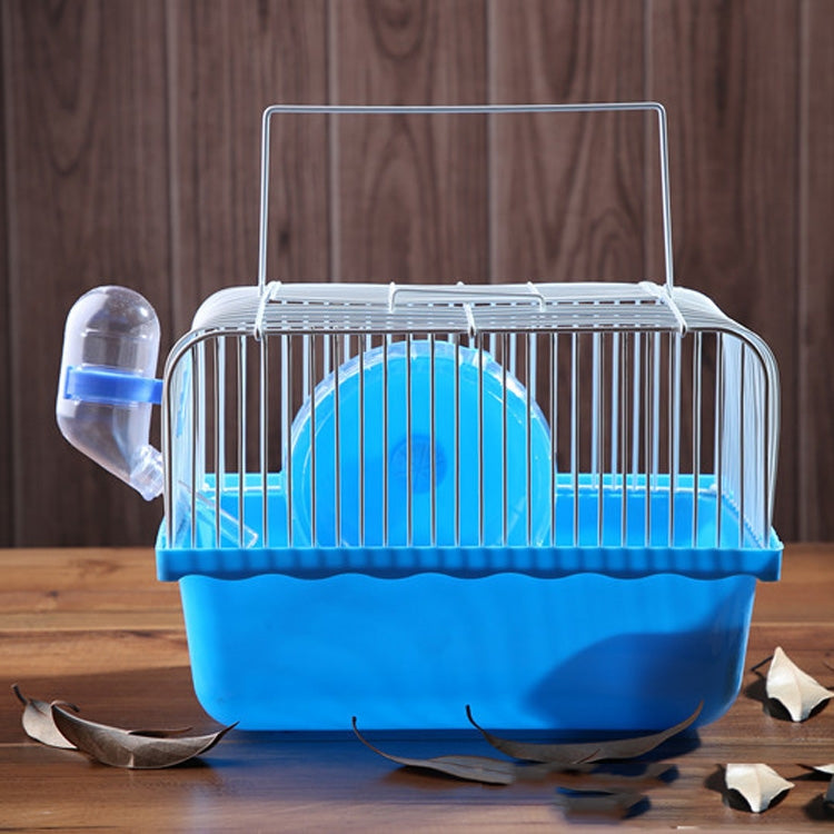 Hamster Cage Portable Take-Out Cage Hamster Golden Bear Supplies(Blue) by bashfashion