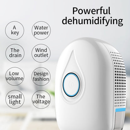 GZ-1901 Semiconductor Mini Dehumidifier Household Small Dehumidifier Bedroom Dehumidifier Moisture Absorber, Product specification: UK Plug(Fresh Blue) by bashfashion