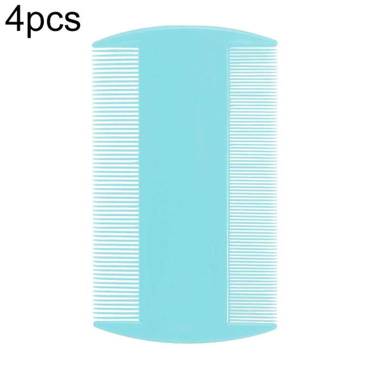 4pcs Pet Comb Double-Sided Comb Dog Cleaning Supplies Cat Comb Pet Grooming Supplies(Light Blue) by bashfashion