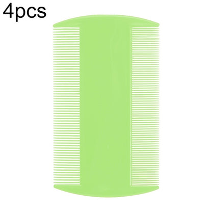 4pcs Pet Comb Double-Sided Comb Dog Cleaning Supplies Cat Comb Pet Grooming Supplies(Green) by bashfashion