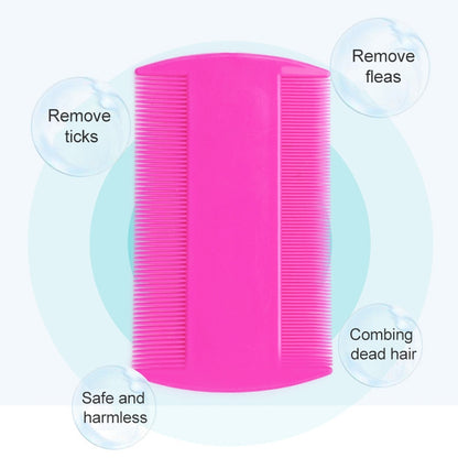 4pcs Pet Comb Double-Sided Comb Dog Cleaning Supplies Cat Comb Pet Grooming Supplies(White) by bashfashion