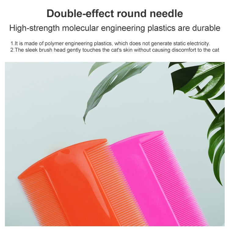 4pcs Pet Comb Double-Sided Comb Dog Cleaning Supplies Cat Comb Pet Grooming Supplies(Light Blue) by bashfashion