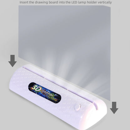 3D Fluorescent Drawing Board Magic Luminous Three-Dimensional Writing Board Graffiti Board Lighting Puzzle Children Drawing Board,Style: Large Drawing Board (Dinosaur Version) by bashfashion