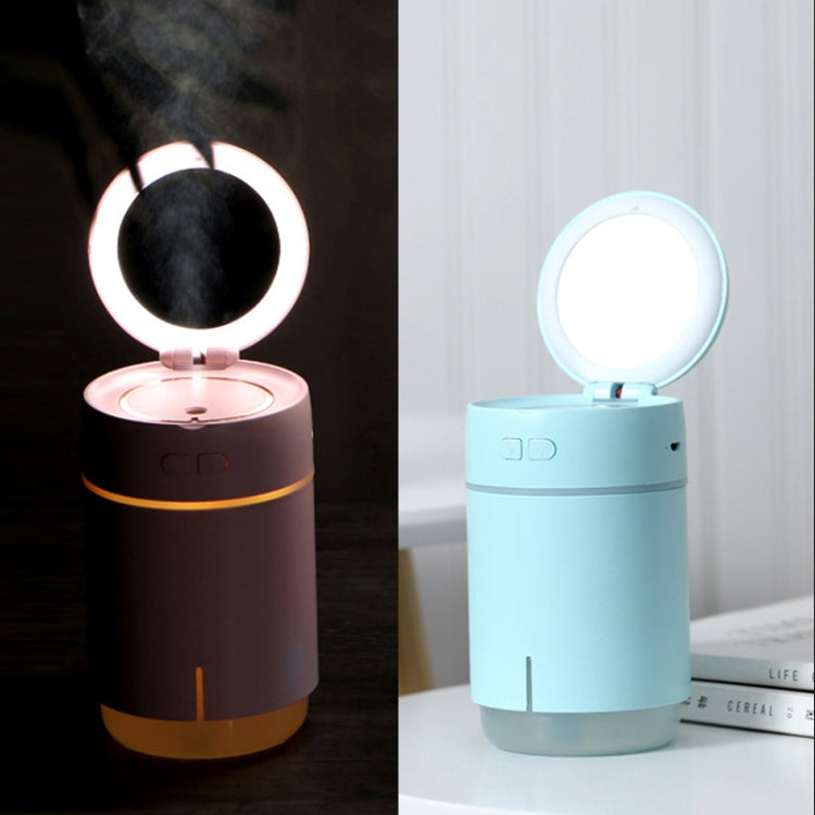 K005 Portable Hydrating LED Fill Light Makeup Mirror USB Mini Humidifier(Pink) by bashfashion