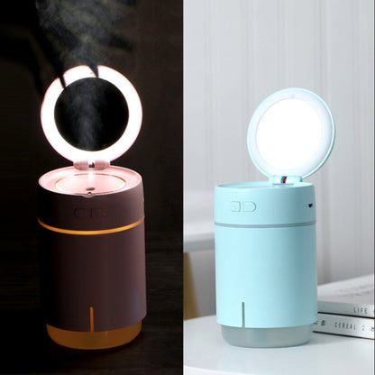 K005 Portable Hydrating LED Fill Light Makeup Mirror USB Mini Humidifier(Pink) by bashfashion