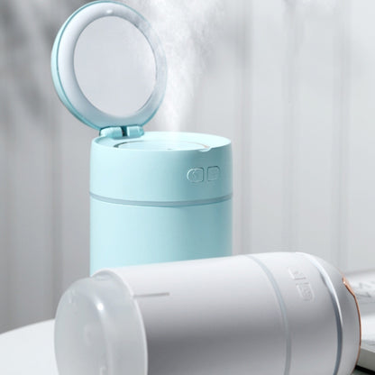 K005 Portable Hydrating LED Fill Light Makeup Mirror USB Mini Humidifier(Blue) by bashfashion