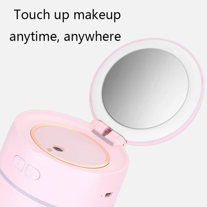 K005 Portable Hydrating LED Fill Light Makeup Mirror USB Mini Humidifier(Pink) by bashfashion