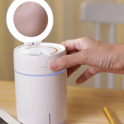 K005 Portable Hydrating LED Fill Light Makeup Mirror USB Mini Humidifier(White) by bashfashion