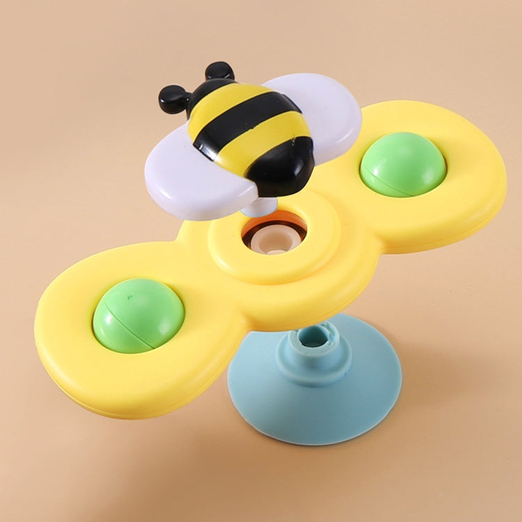3 In 1 Fingertip Spinner Baby Rattle Three-Color Insect Sucker Turn And Turn Fun Baby Bath Toy by bashfashion