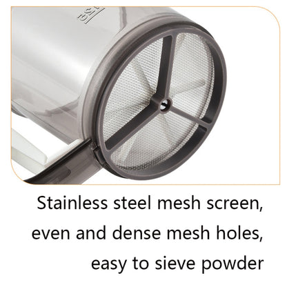 Convenient Hand-Held Flour Sieve Icing Sugar Sieve Baking Tool(Brown) by bashfashion