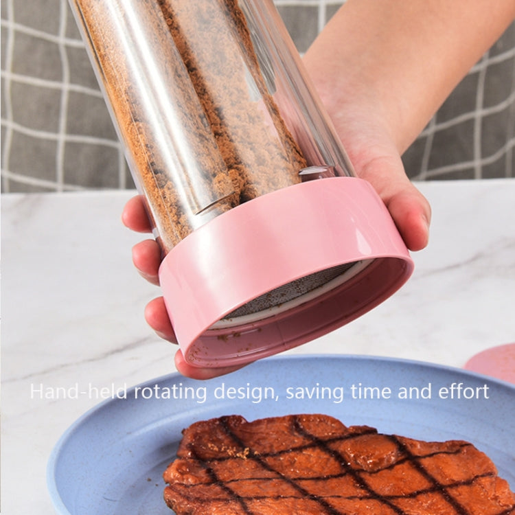 Rotating Stainless Steel Tall Cup Body Flour Sieve Sugar Bowl by bashfashion