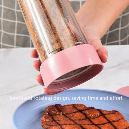 Rotating Stainless Steel Tall Cup Body Flour Sieve Sugar Bowl by bashfashion