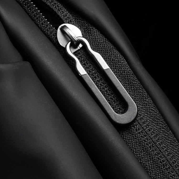 WEIXIER 8641 Men Running Waterproof Waist Bag Multifunctional Chest Bag Sports Leisure One-Shoulder Bag(Black) by WEIXIER