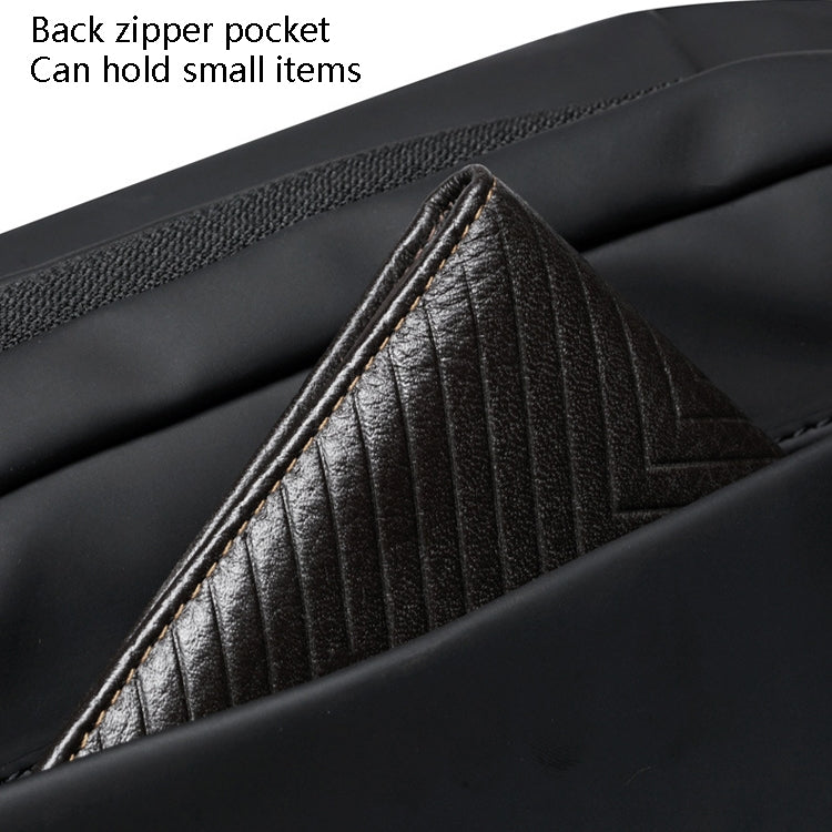 WEIXIER 8641 Men Running Waterproof Waist Bag Multifunctional Chest Bag Sports Leisure One-Shoulder Bag(Black) by WEIXIER