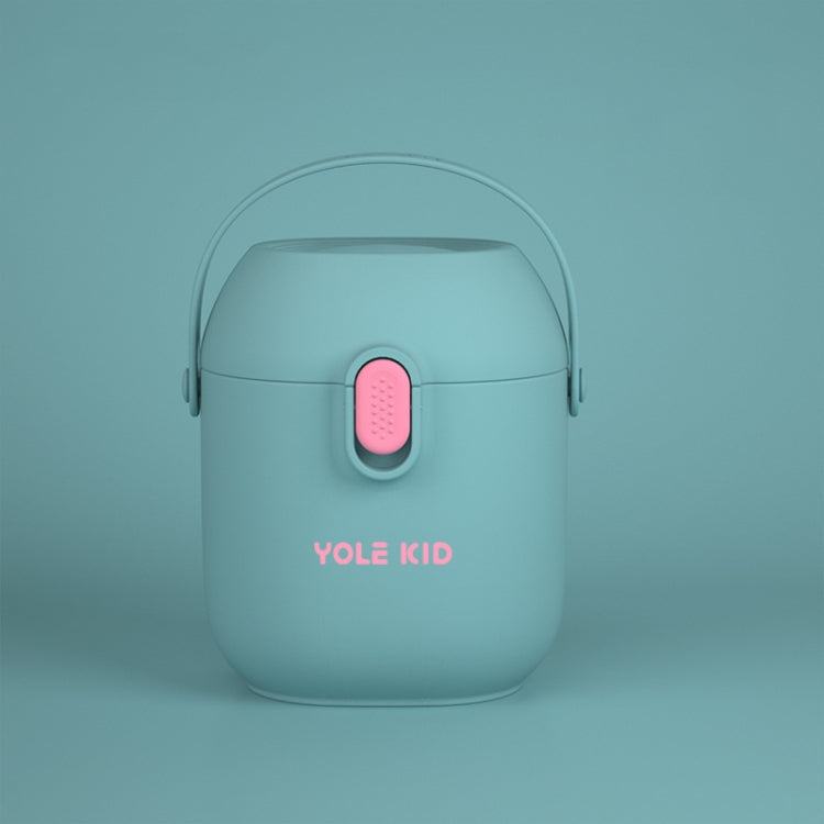 2 PCS YOLE KID Baby Milk Powder Box Large-Capacity Portable Out-Packing Gimi Powder Box Baby Food Supplement Storage Sealed Tank(Peacock Blue) by bashfashion