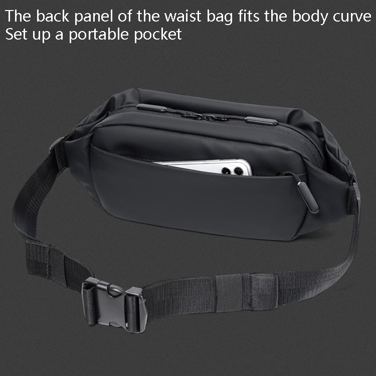 WEIXIER 9563 Men Outdoor Messenger Bag Multifunctional PU Large-Capacity Waist Bag(Gray) by WEIXIER