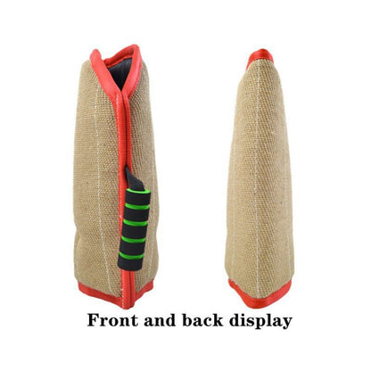 Red Twill Jute Training Dog Bite Sleeve Open Sleeve Protector Pet Products by bashfashion