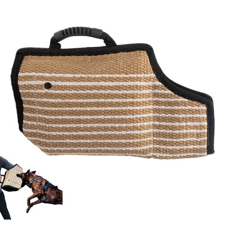 Dog Training Black-Edged Rough-Grained Jute Fluttering Sleeves Protector by bashfashion