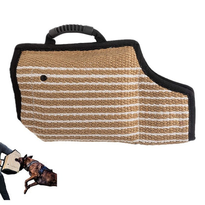 Dog Training Black-Edged Rough-Grained Jute Fluttering Sleeves Protector by bashfashion