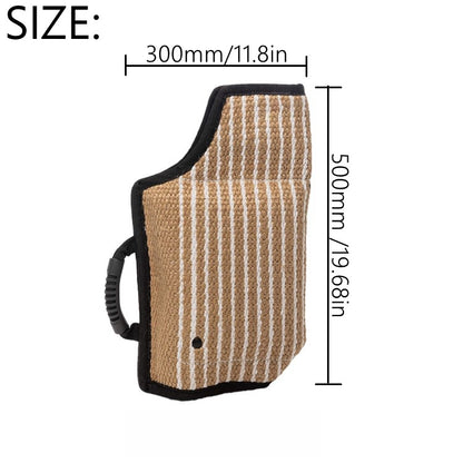 Dog Training Black-Edged Rough-Grained Jute Fluttering Sleeves Protector by bashfashion