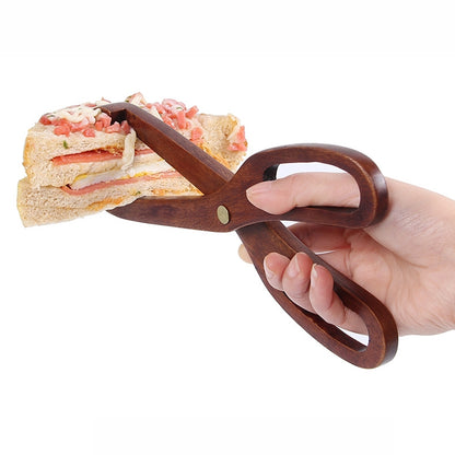 Wooden Food Clip Kitchen Household Barbecue Food Clip Dessert Pastry Bread Clip Scissors Clip by bashfashion