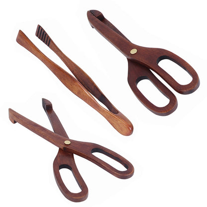 Wooden Food Clip Kitchen Household Barbecue Food Clip Dessert Pastry Bread Clip Scissors Clip by bashfashion