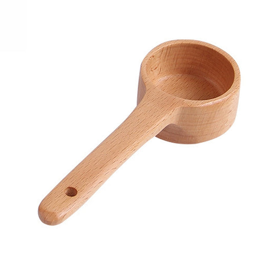 Long-Handled Wooden Spoon Seasoning Spoon Dessert Coffee Milk Tea Spoon Small by bashfashion