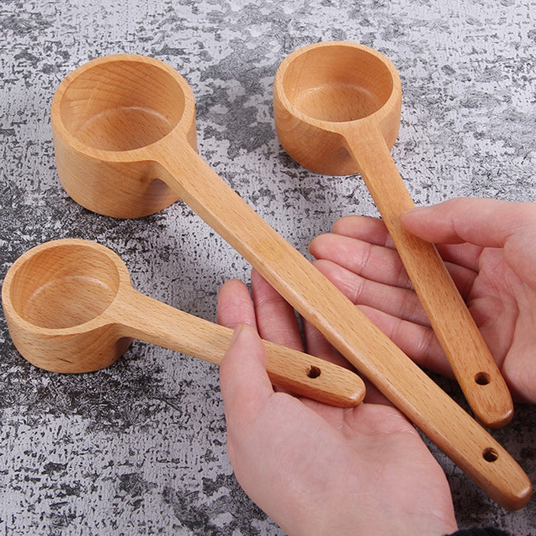 Long-Handled Wooden Spoon Seasoning Spoon Dessert Coffee Milk Tea Spoon Small by bashfashion