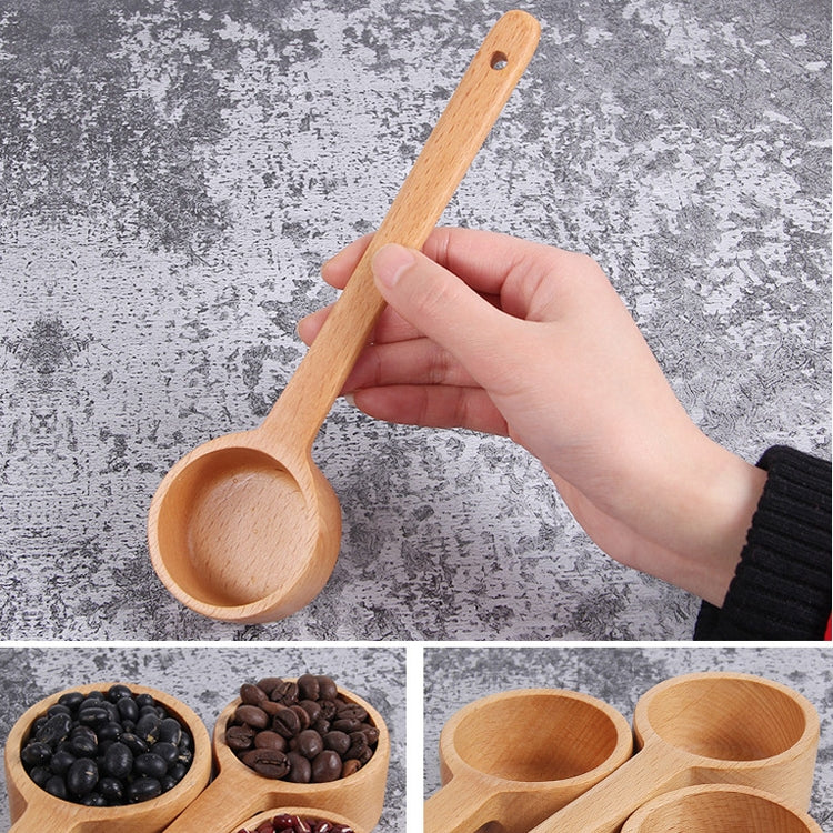 Long-Handled Wooden Spoon Seasoning Spoon Dessert Coffee Milk Tea Spoon Small by bashfashion