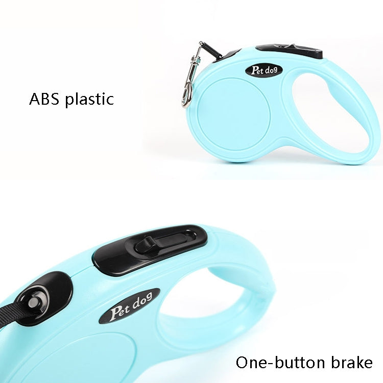 Pet Leash Automatic Retractable Dog Leash 5m(Black) by bashfashion