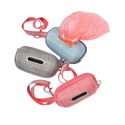 Pet Cleaning Supplies Linen Dog Picking Up Litter Box Garbage Bag Convenient Storage Box(Pink) by bashfashion