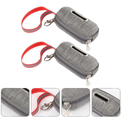 Pet Cleaning Supplies Linen Dog Picking Up Litter Box Garbage Bag Convenient Storage Box(Gray) by bashfashion