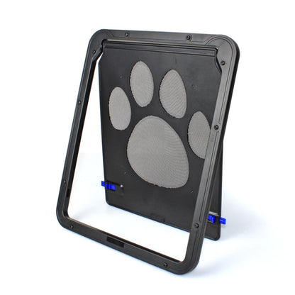 Pet Supplies Dog Paw Print Door Bite-Proof Small Dog Cat Screen Window Door Cat And Dog Door(Black) by bashfashion