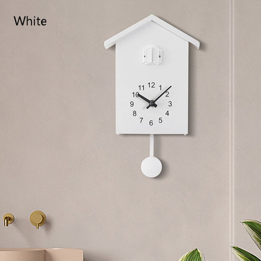 T60 Cuckoo Clock The Bird Reports On The Hour Clock, Colour: White by bashfashion