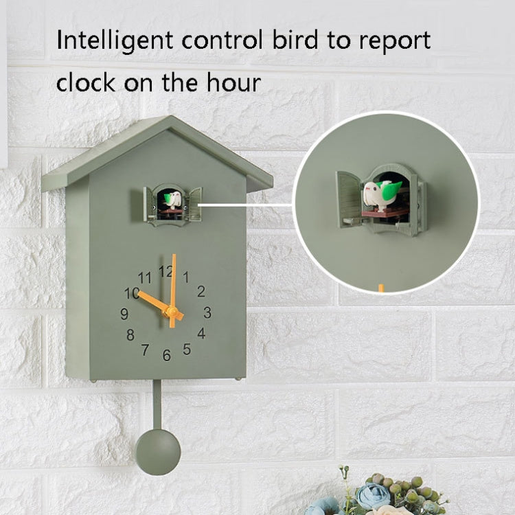 T60 Cuckoo Clock The Bird Reports On The Hour Clock, Colour: White by bashfashion