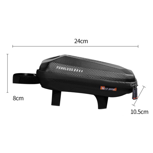 West Biking EVA Hard Shell Bicycle Front Bag Mountain Road Bike Front Beam Bag Riding Equipment by WEST BIKING