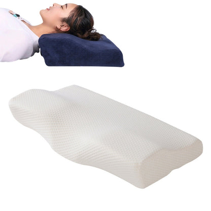 Butterfly Shape Memory Foam Snorked Pillow Slow Rebound Health Care Cervical Pillow, Dimensions: 62x34x12x6cm(Full Star Gold Dot) by bashfashion