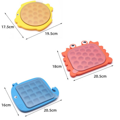 2 PCS Children Cartoon Silicone Ice Tray Homemade Ice Cream Mold, Specification: Doodle Fish by bashfashion