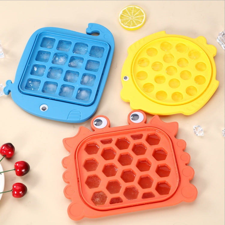 2 PCS Children Cartoon Silicone Ice Tray Homemade Ice Cream Mold, Specification: Doodle Fish by bashfashion