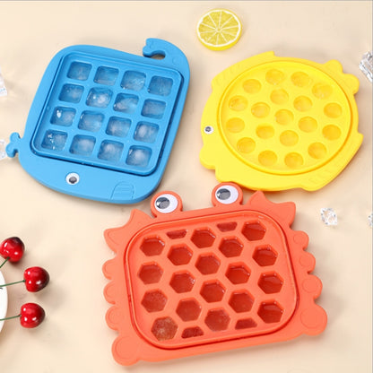 2 PCS Children Cartoon Silicone Ice Tray Homemade Ice Cream Mold, Specification: Doodle Fish by bashfashion