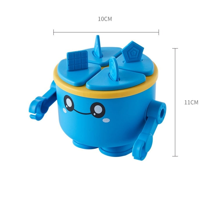 Children Cartoon Silicone Ice Tray Homemade Ice Cream Mold, Specification: Robot (Blue) by bashfashion