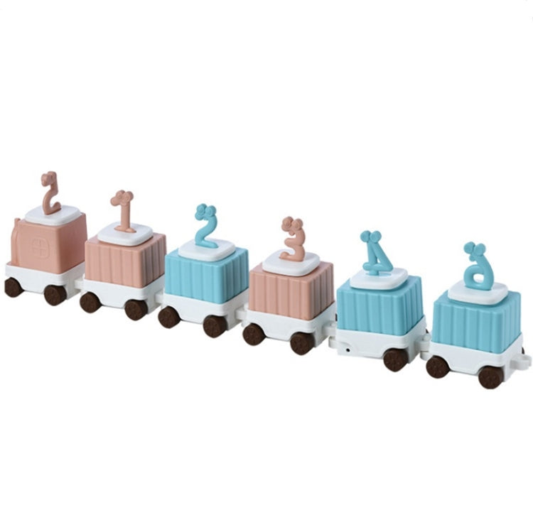 2 PCS Children Cartoon Silicone Ice Tray Homemade Ice Cream Mold, Specification: Small Train by bashfashion