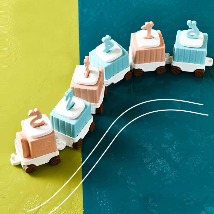 2 PCS Children Cartoon Silicone Ice Tray Homemade Ice Cream Mold, Specification: Small Train by bashfashion