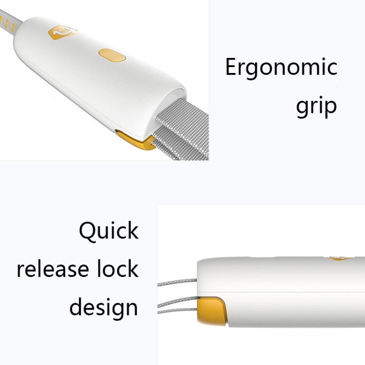 DL001 Small And Medium-Sized Dog Traction Rope Dog Elastic Rope(White) by bashfashion